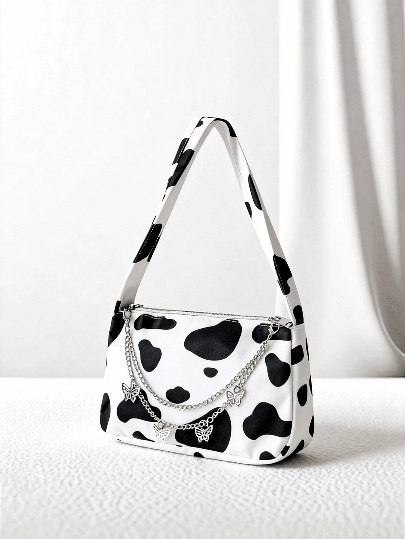Bolsa con estampado de vaca