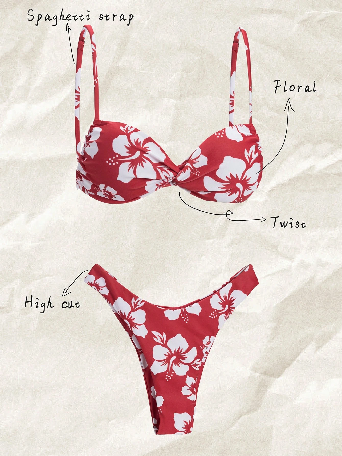 Traje de baño floral
